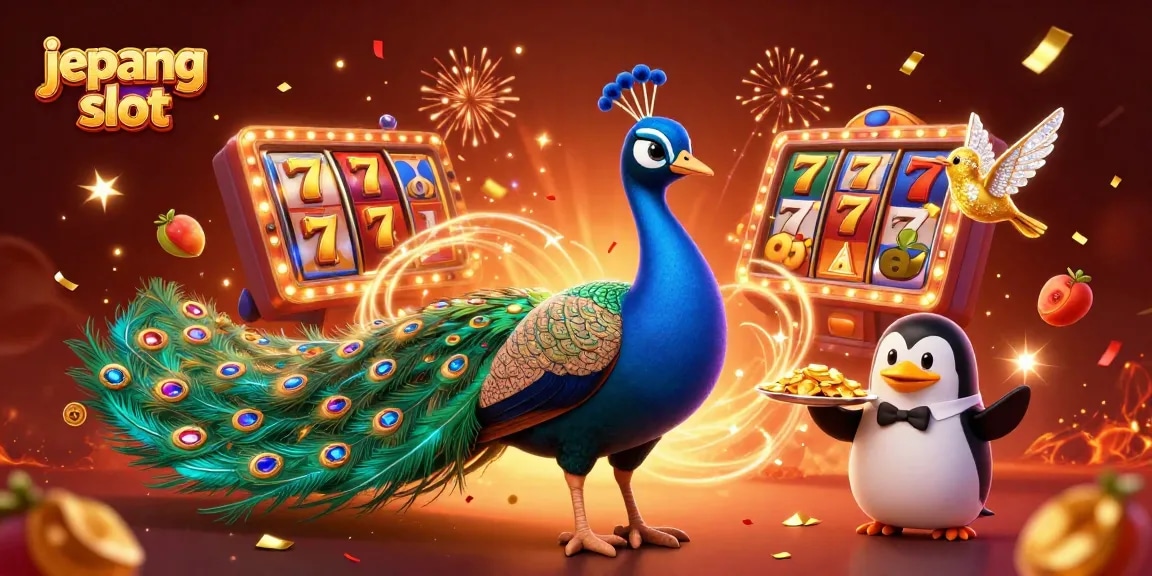 Spin the jepang slot reels with vivid symbols and exciting casino elements in a vibrant scene.