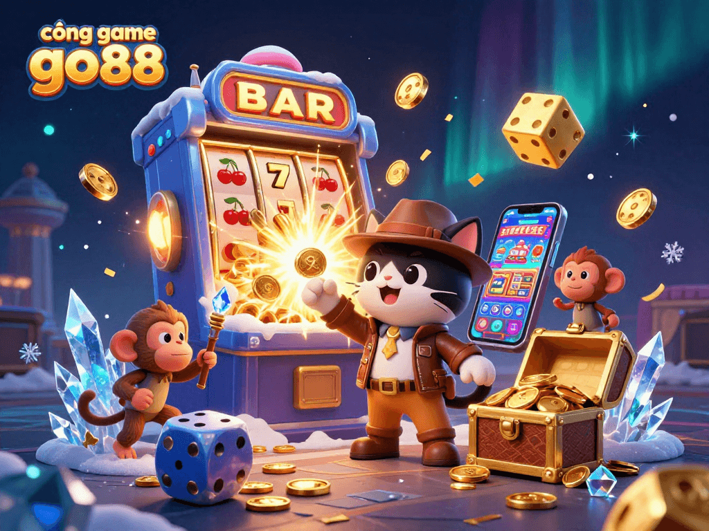 Experience the excitement of cổng game go88 with a treasure-filled 3D casino adventure.