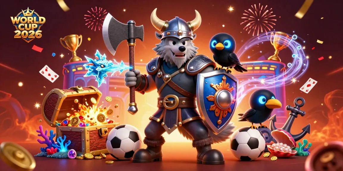 Engage in thrilling WORLD CUP 2026 sports betting action with dynamic characters amidst vibrant gaming elements.