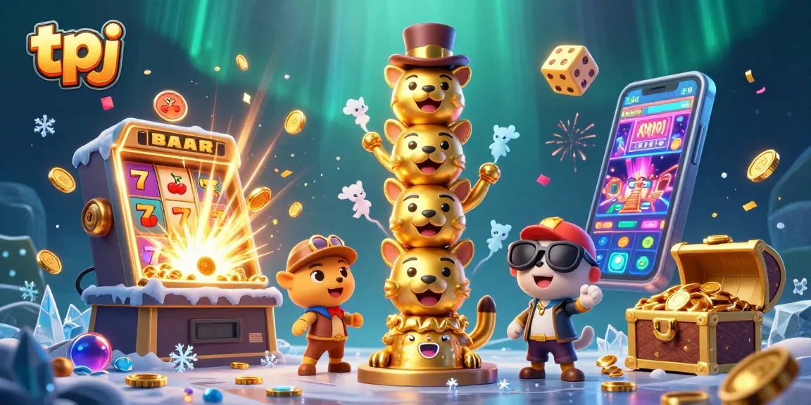 Engage with tpj's dynamic casino experience featuring a golden totem and exciting jackpots.