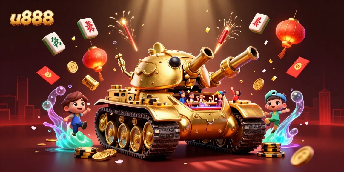 Engage in thrilling gameplay at u888, where a mini casino unfolds within a golden beetle tank.