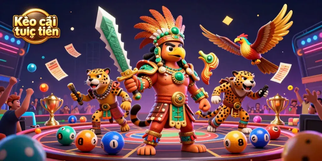 Engage with Kèo nhà cái trực tuyến for exhilarating sports betting experiences featuring warriors and dynamic crowds.