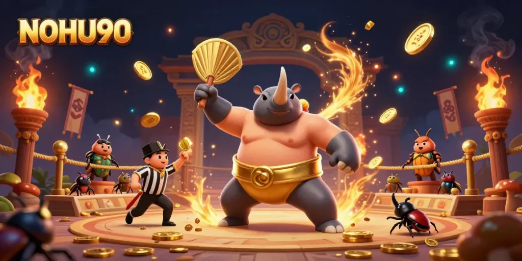 Experience exciting gameplay with NOHU90 as unique characters take center stage in a vibrant casino atmosphere.