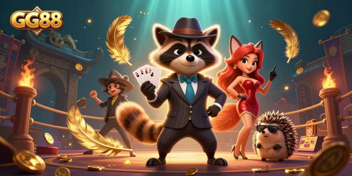 Experience the exciting gaming world of GG88 with vibrant casino characters and action.