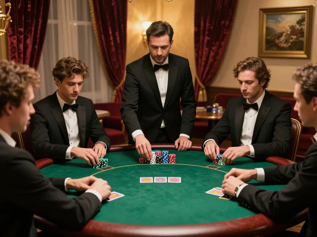 Participating in high-stakes game bài đổi thưởng with elegant poker elements and engaging gameplay.