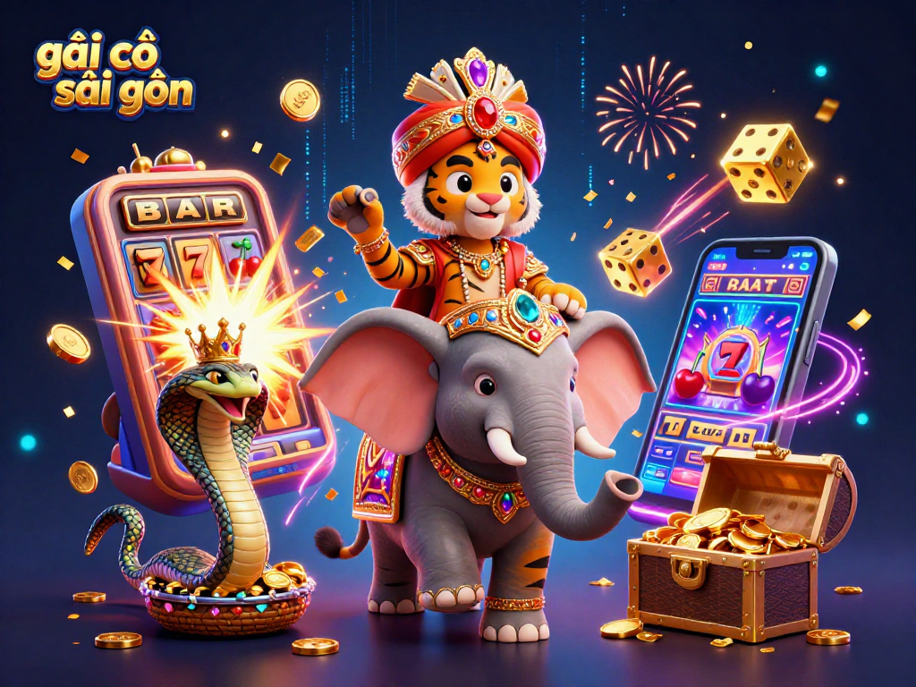 Engage with the dynamic world of gái gọi sài gòn, surrounded by vibrant casino-themed elements.