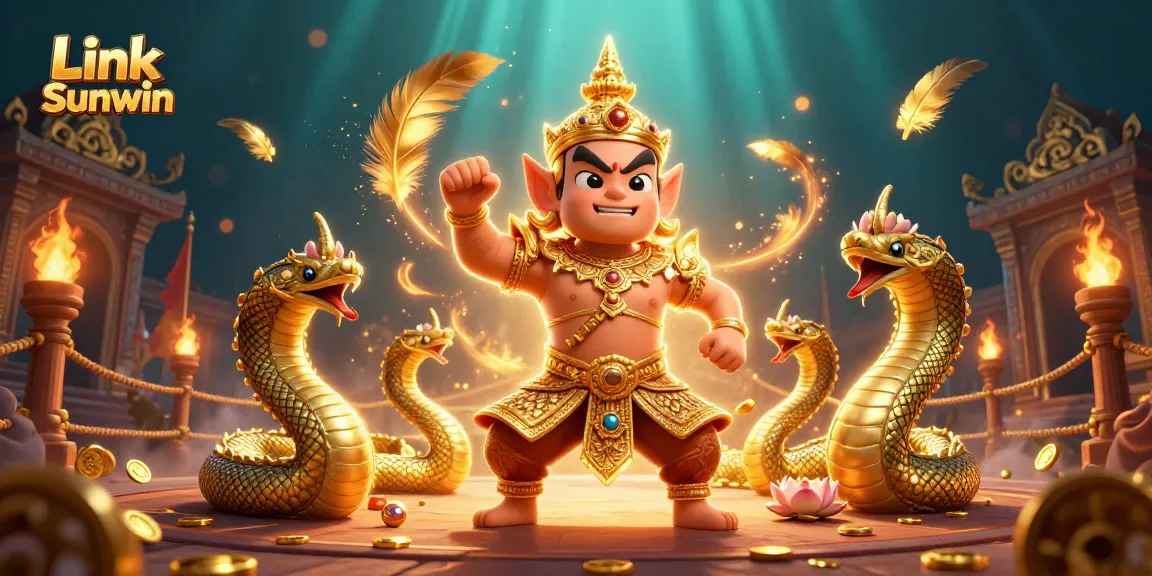 Experience thrilling gameplay at Link Sunwin with vibrant characters and dynamic elements in a rich 3D casino scene.