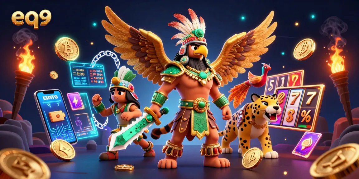 Spin and win big at eq9 with exciting slot reels, Bitcoin coins, and vibrant gaming action!