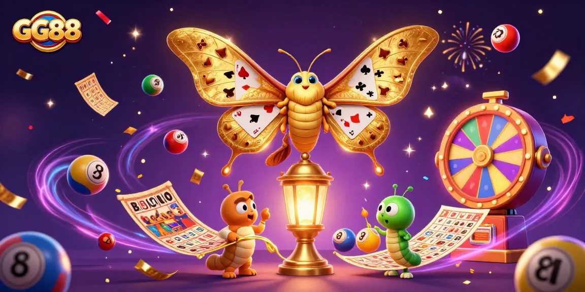Experience the thrill of winning big at GG88 with vibrant casino scenes and magical elements.